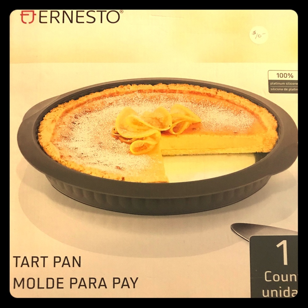 Ernesto Tart Pan Stainless Steel & Glass Platter